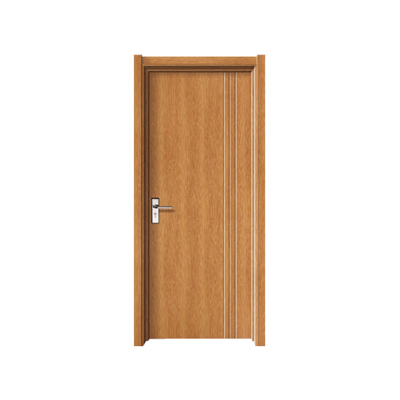 SPM-8087 Brune Vertical Lignes PVC MDF Porte