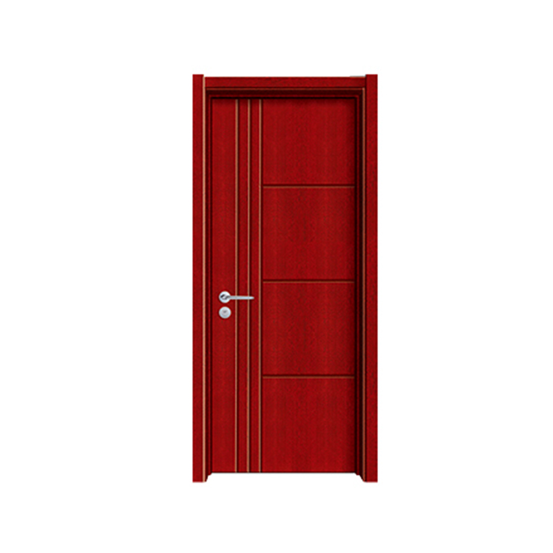 SPK-1105 Lignes simples rouge Porte peinte en placage